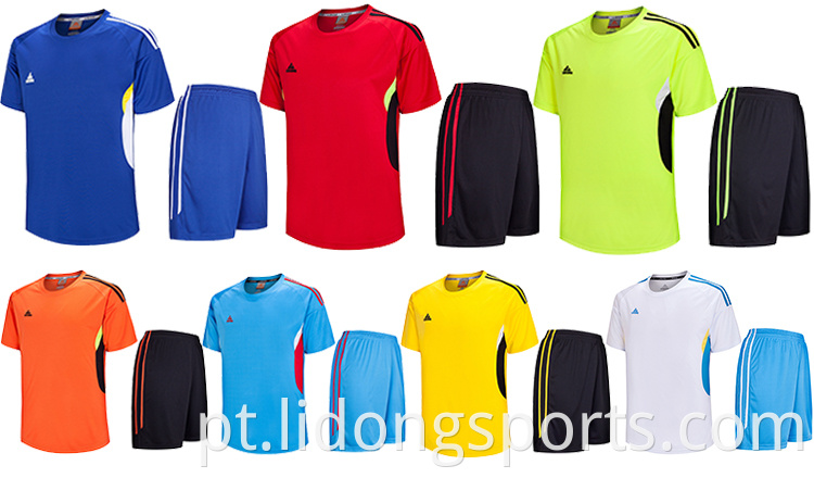Custom Thai Quality Cheap Soccer Jersey Juventude uniformes de futebol da faculdade Jerseys de futebol